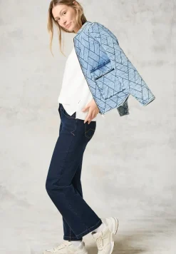 Blusenshirt mit Materialmix