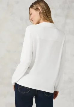 Blusenshirt mit Materialmix