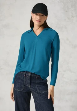 Blusenshirt mit Materialmix