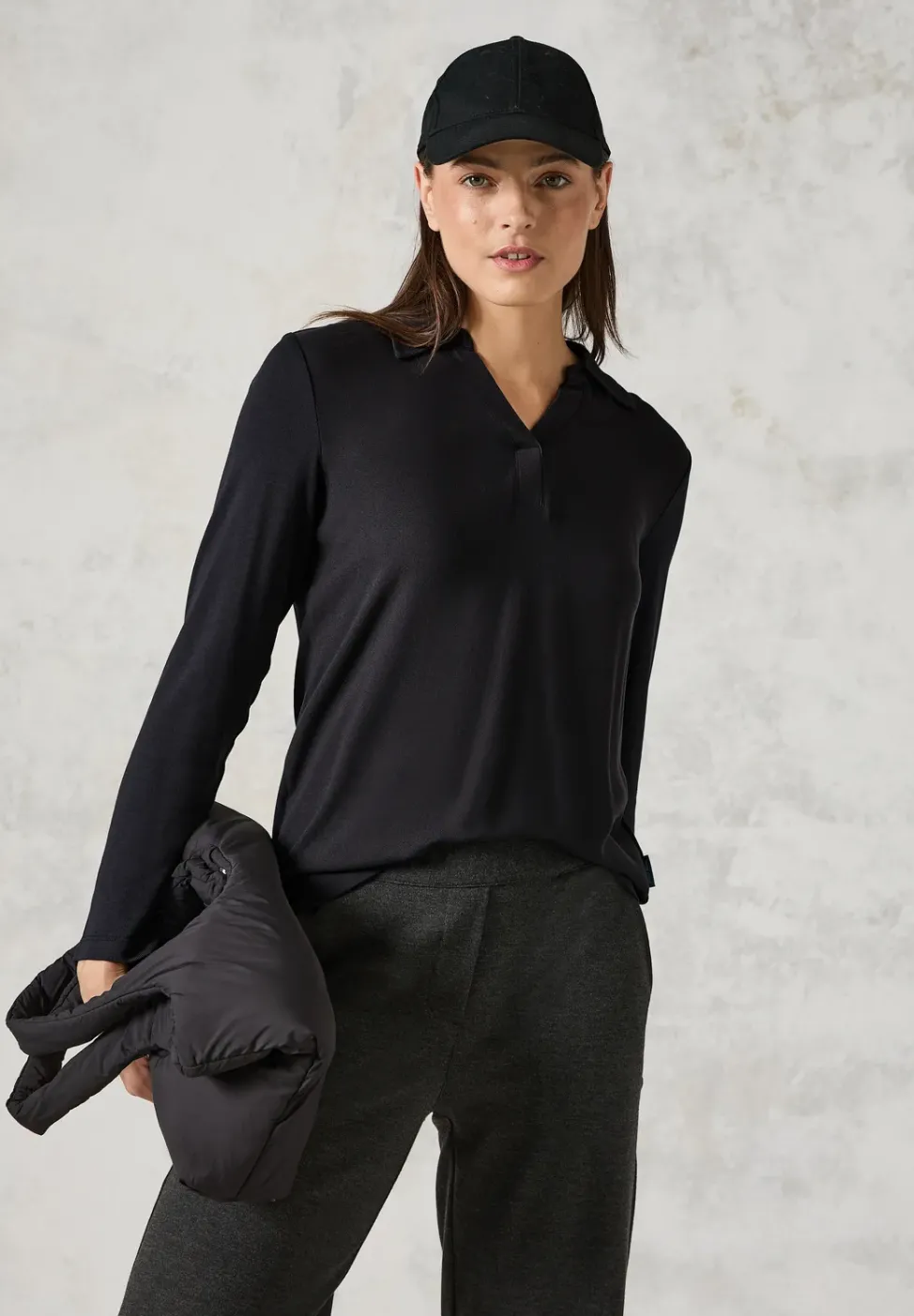 Blusenshirt mit Materialmix