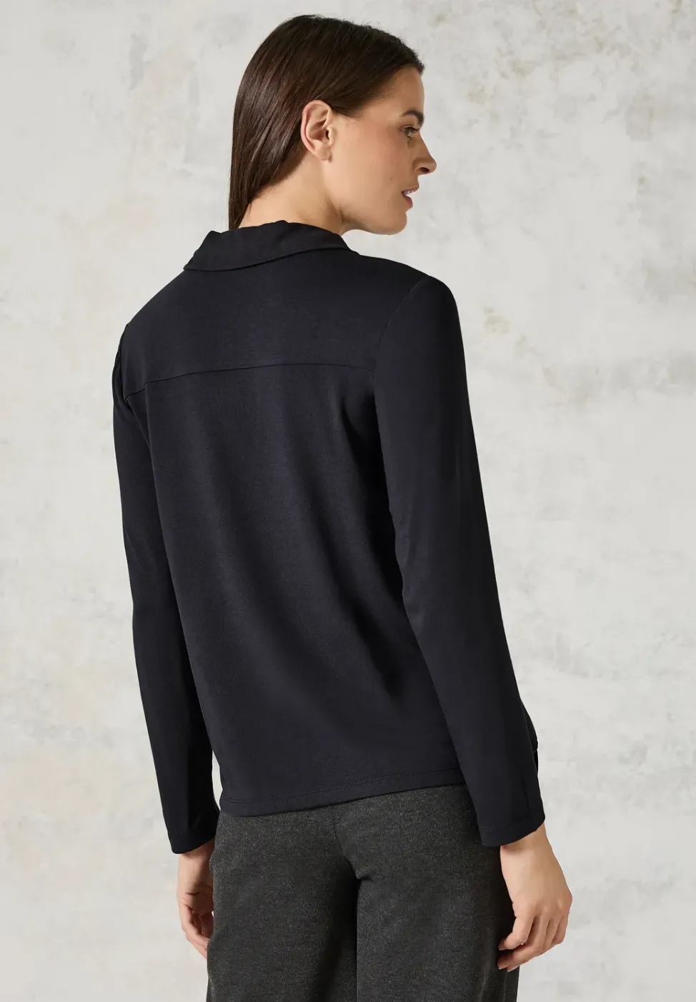 Blusenshirt mit Materialmix