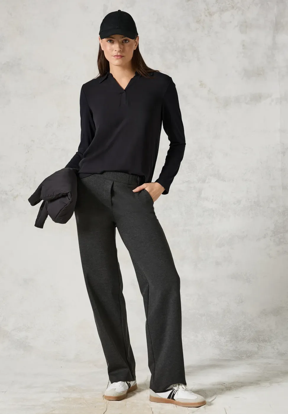 Blusenshirt mit Materialmix