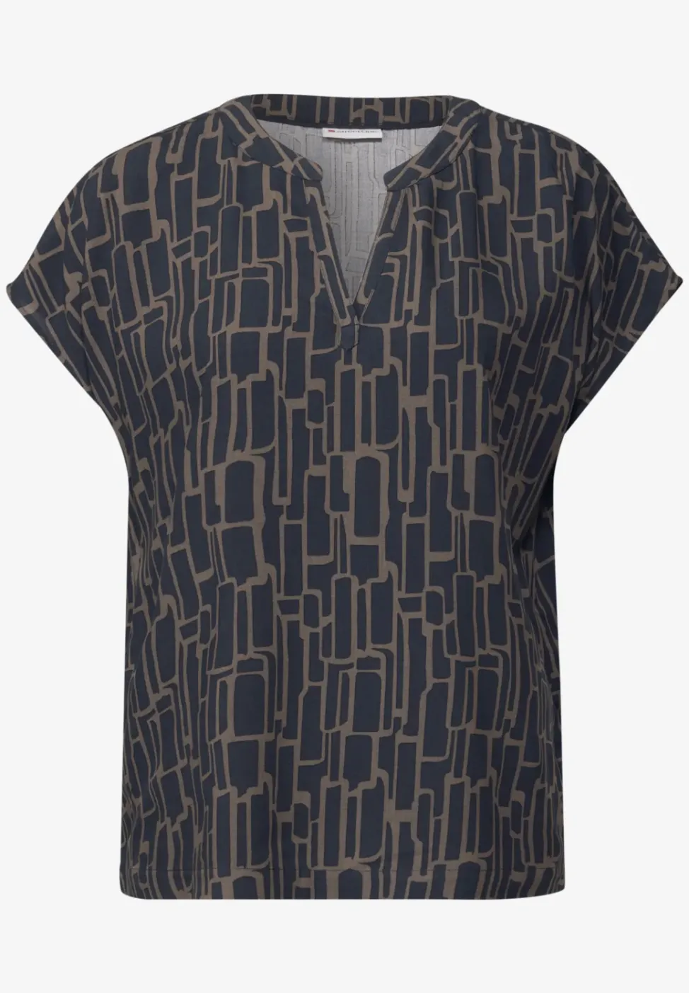 Blusenshirt mit Puzzle Print