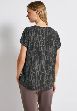 Blusenshirt mit Puzzle Print