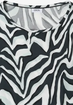 Blusenshirt mit Rundhals und Print