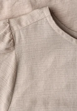 Blusenshirt mit Rundhals und Tape-Details