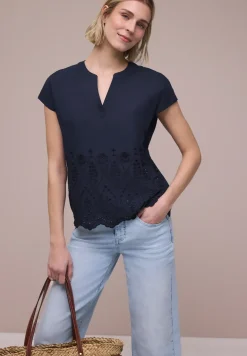 Blusenshirt mit Shiffleymuster