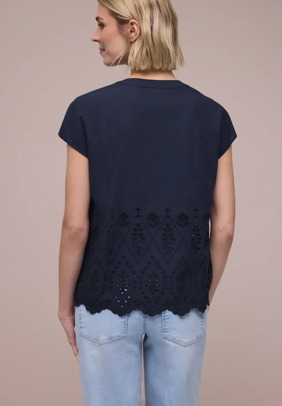 Blusenshirt mit Shiffleymuster