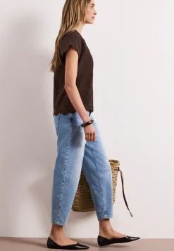 Blusenshirt mit Shiffleymuster