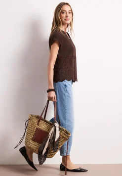 Blusenshirt mit Shiffleymuster