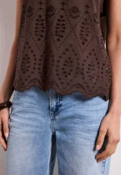 Blusenshirt mit Shiffleymuster