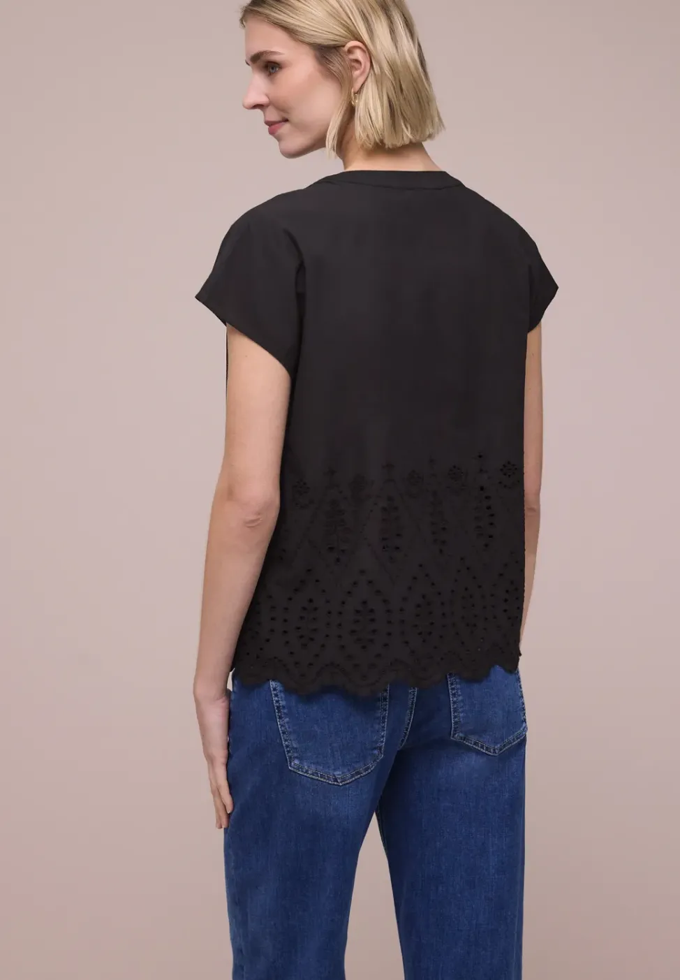 Blusenshirt mit Shiffleymuster