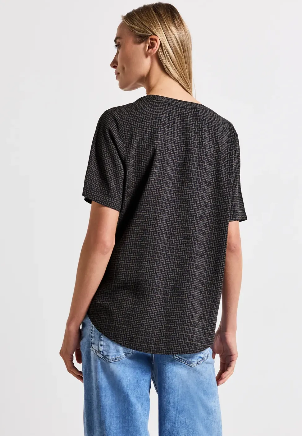 Blusenshirt mit Turn-Up