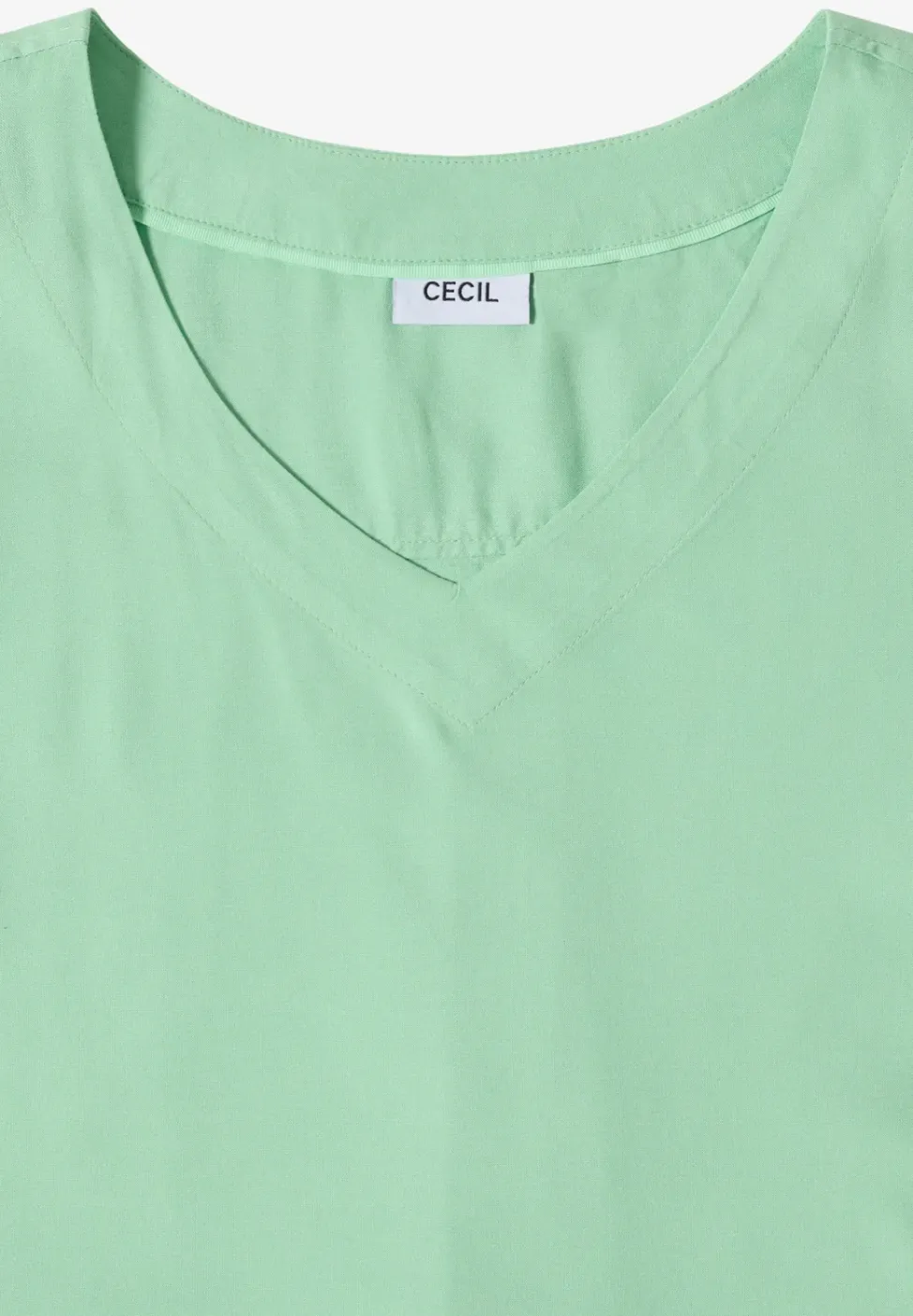Blusenshirt mit V-Neck und Knoten