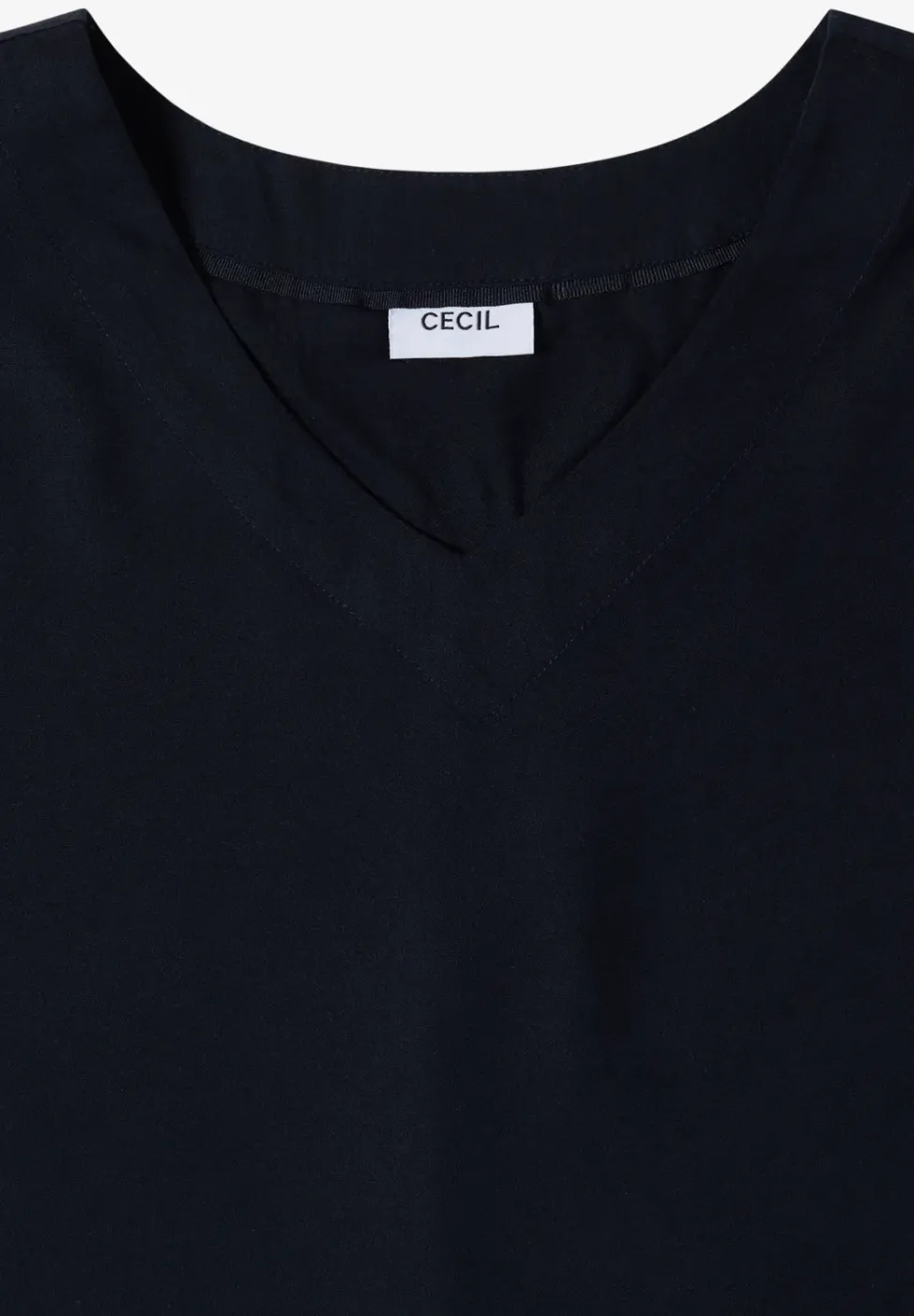 Blusenshirt mit V-Neck und Knoten