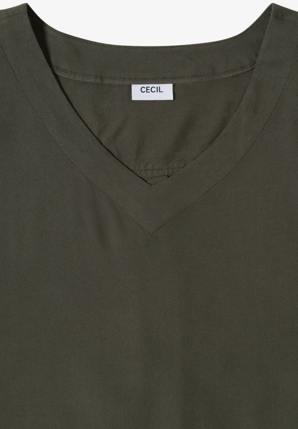 Blusenshirt mit V-Neck und Knoten