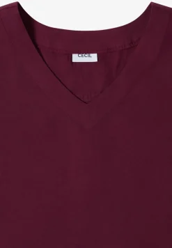 Blusenshirt mit V-Neck und Knoten