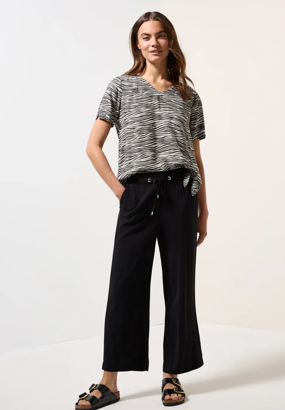 Blusenshirt mit Zebra Print