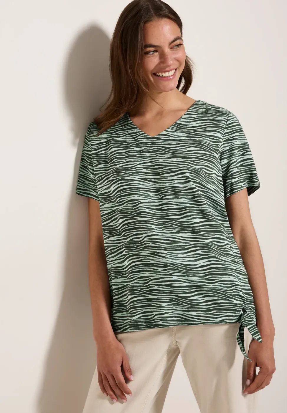 Blusenshirt mit Zebra Print