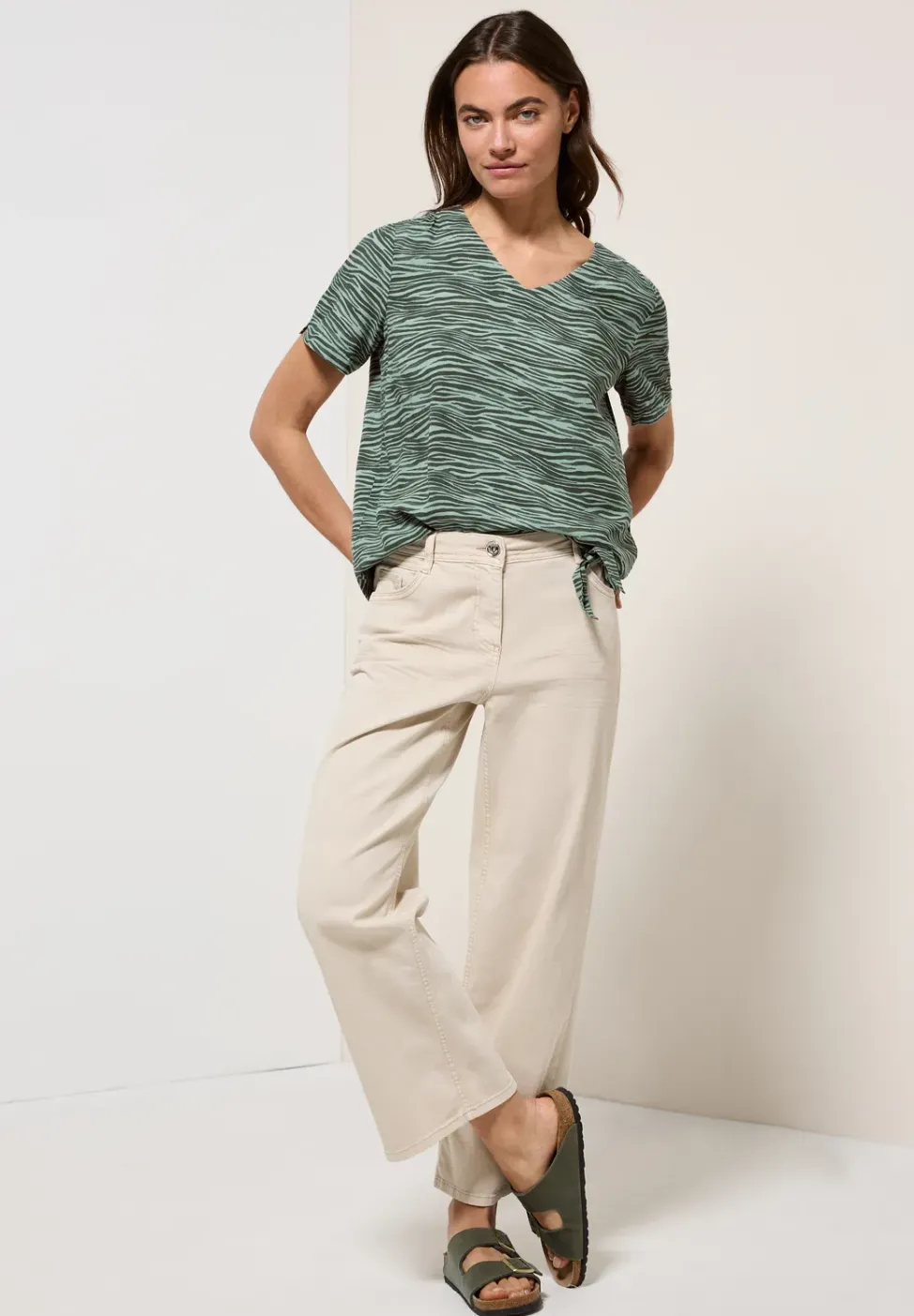 Blusenshirt mit Zebra Print