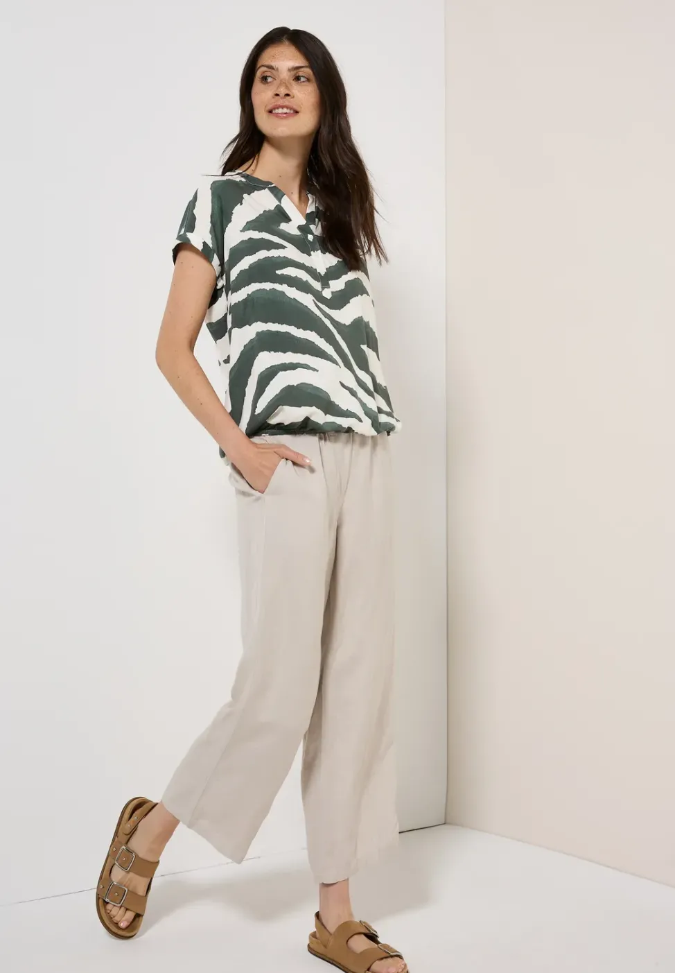 Blusenshirt mit Zebra Print