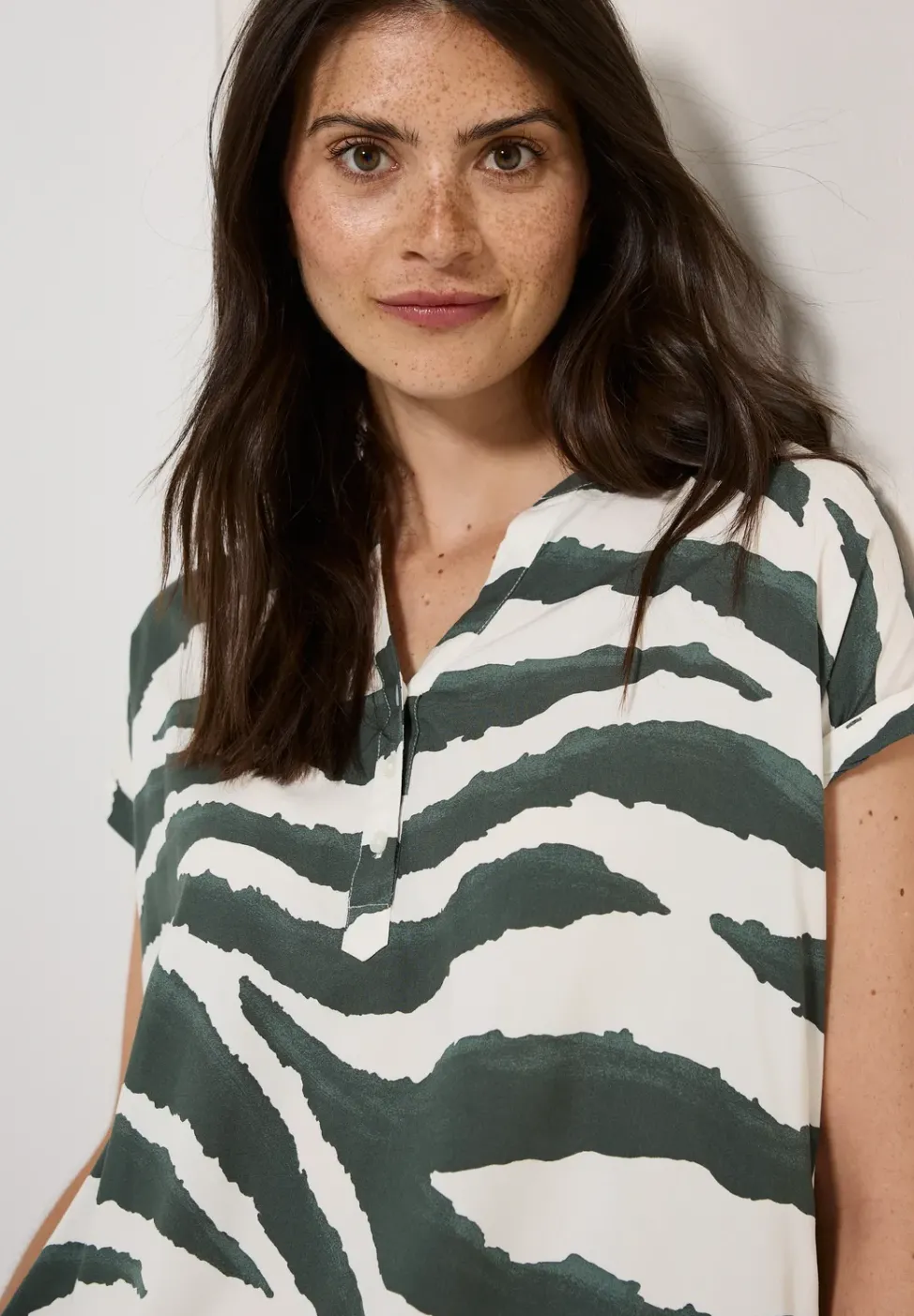 Blusenshirt mit Zebra Print