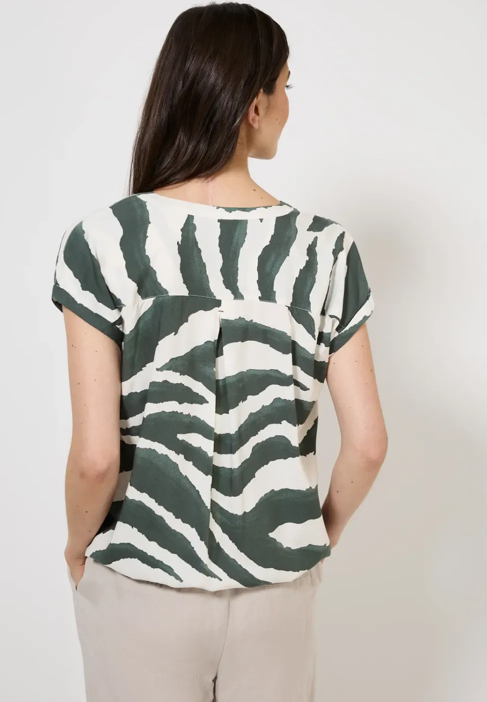 Blusenshirt mit Zebra Print