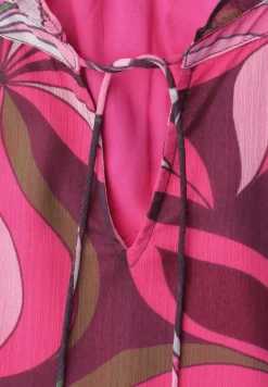 Blusentop aus Chiffon mit Split Neck