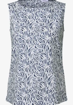 Blusentop mit Minimal Print