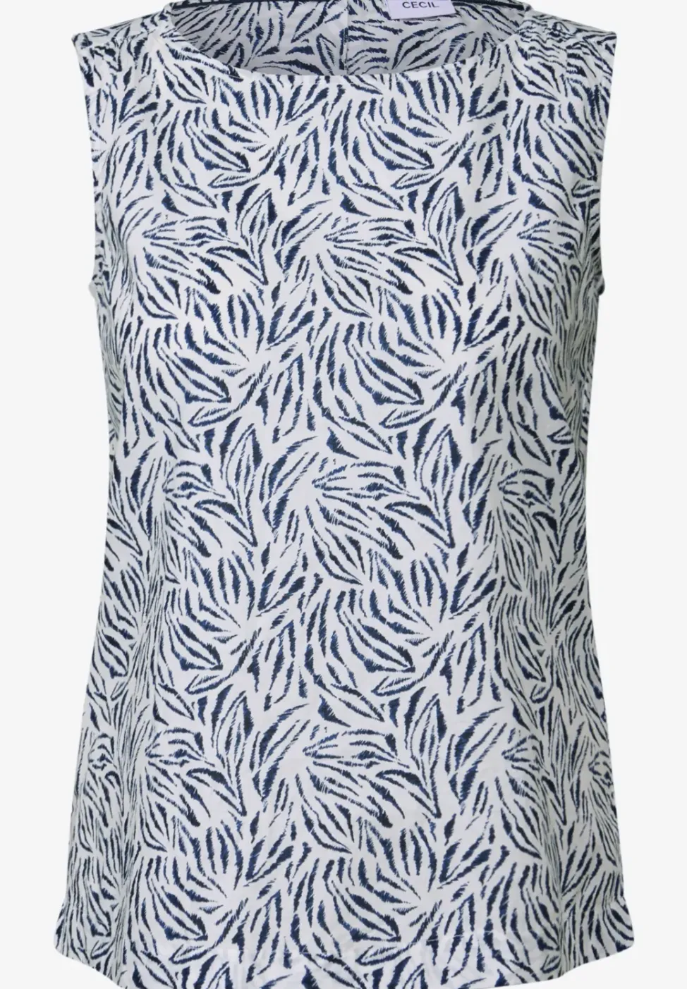 Blusentop mit Minimal Print