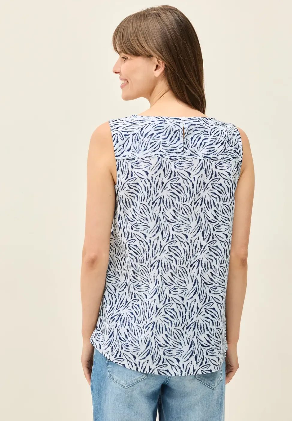 Blusentop mit Minimal Print