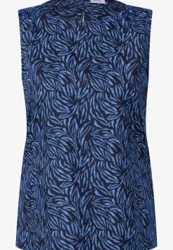 Blusentop mit Minimal Print