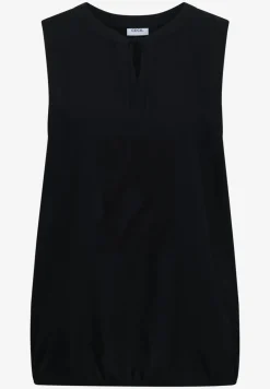 Blusentop mit Split Neck und Bändern