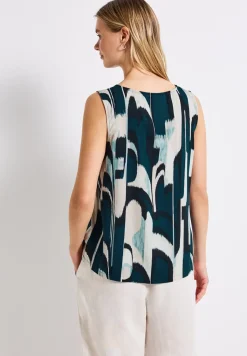 Blusentop mit Ikat Print
