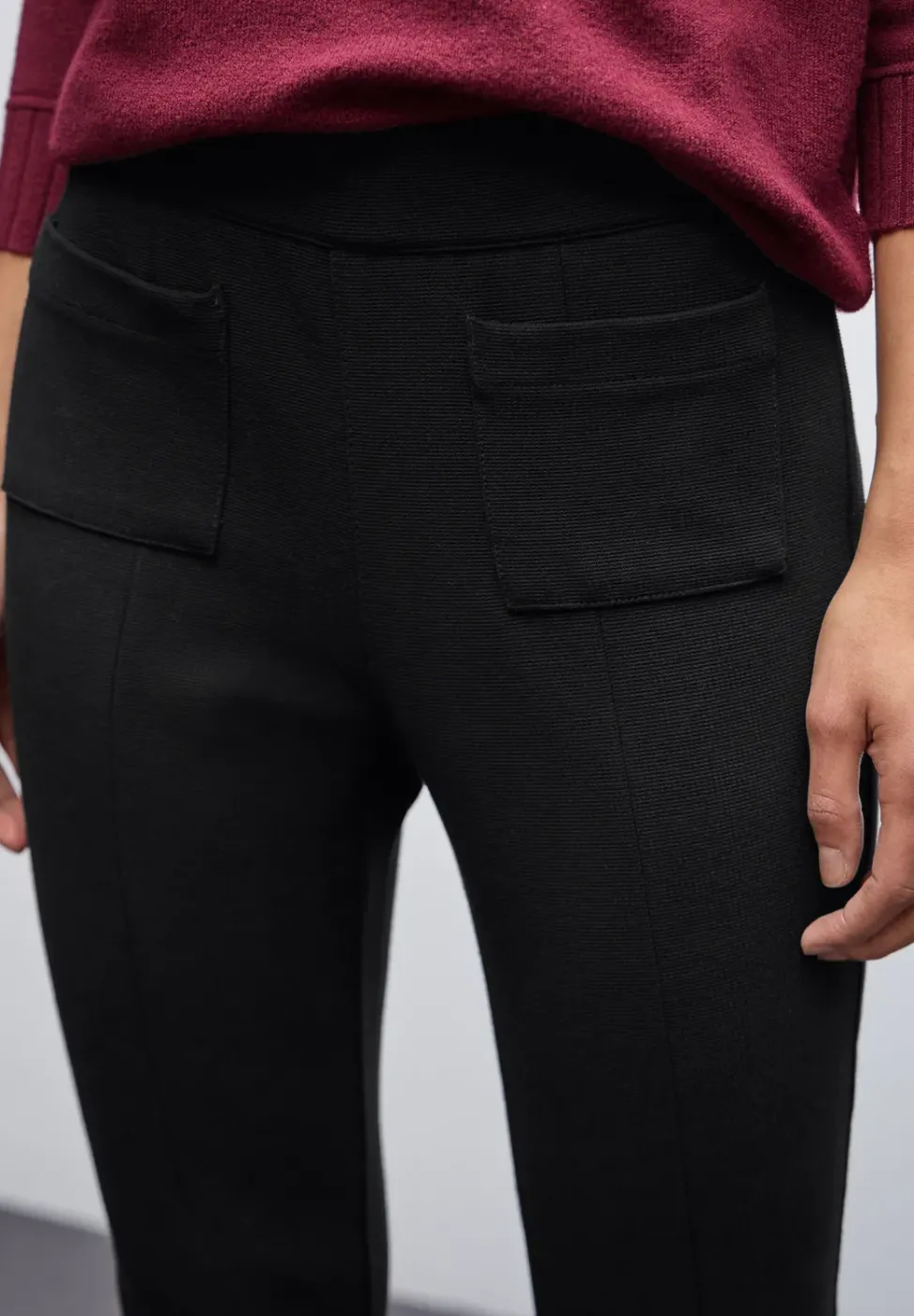 Bootcut Strukturhose