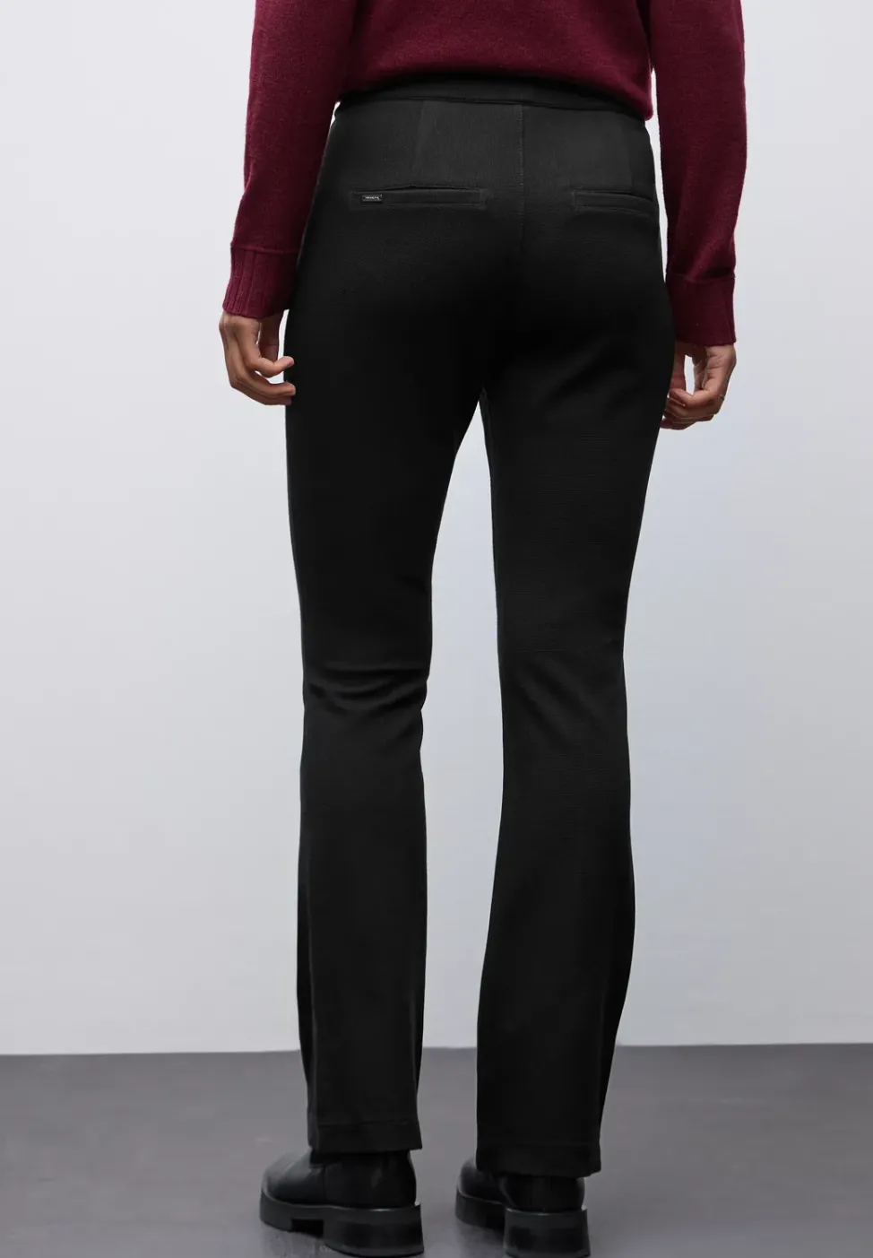 Bootcut Strukturhose