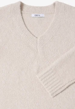 Bouclé V-Neck Pullover