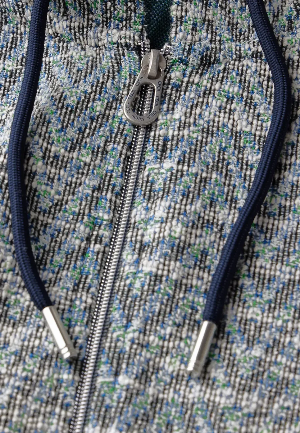 Bouclé Hoodie Jacke