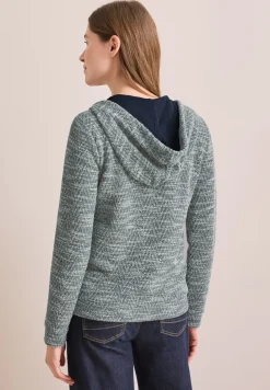 Bouclé Hoodie Jacke