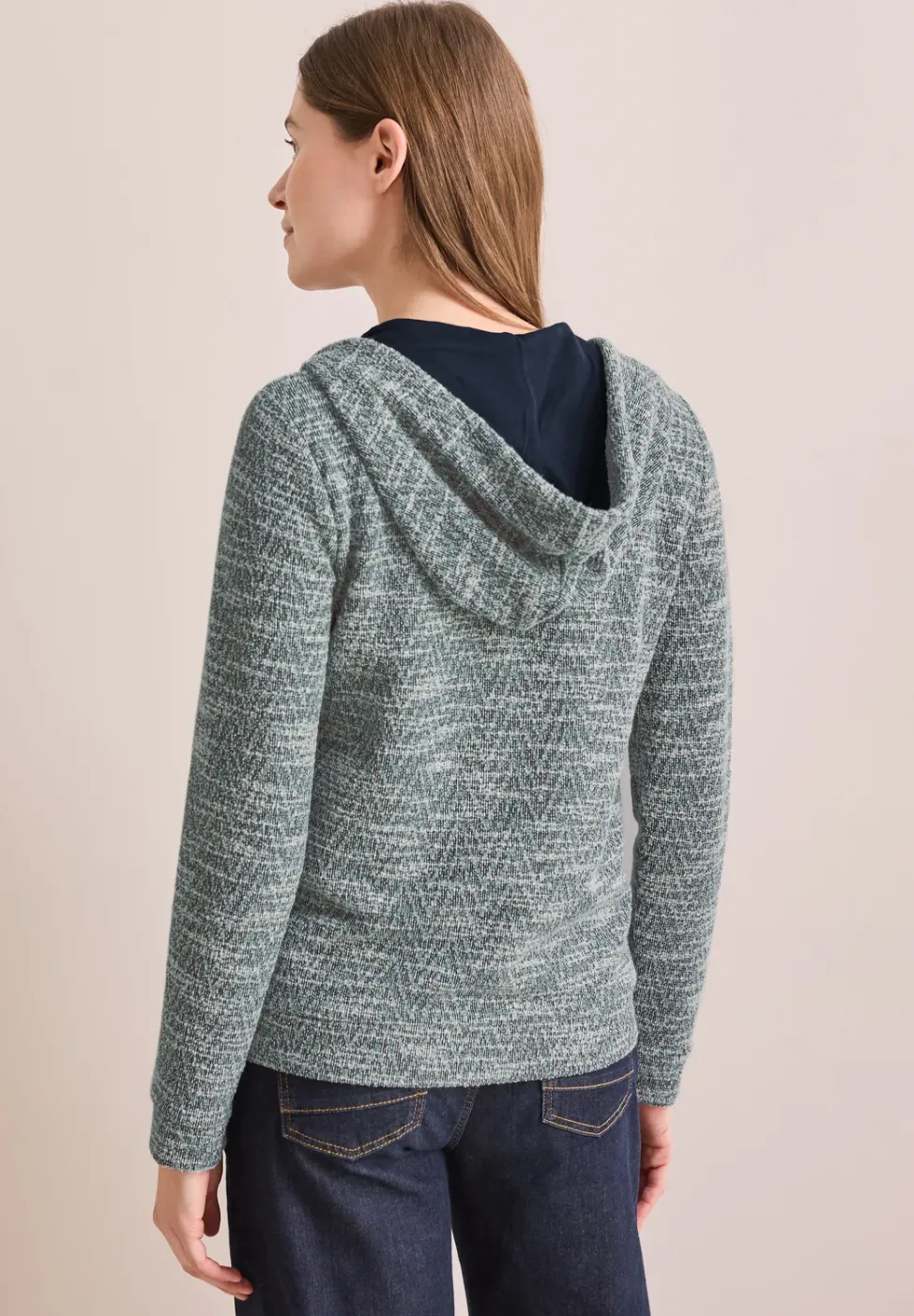 Bouclé Hoodie Jacke