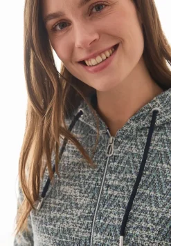 Bouclé Hoodie Jacke