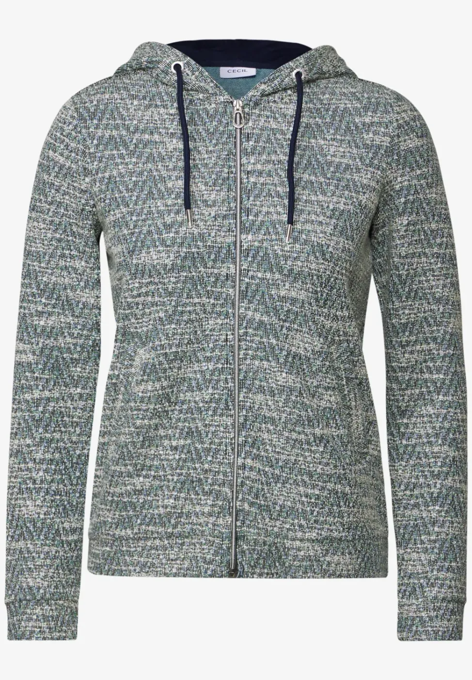 Bouclé Hoodie Jacke