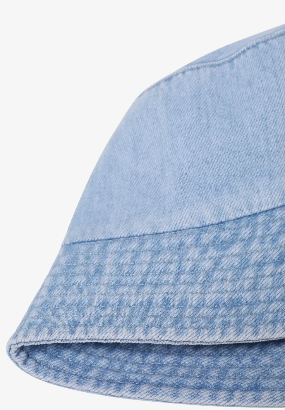 Bucket Hat aus Denim mit Wording