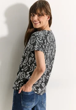 Burn Out Print T-Shirt