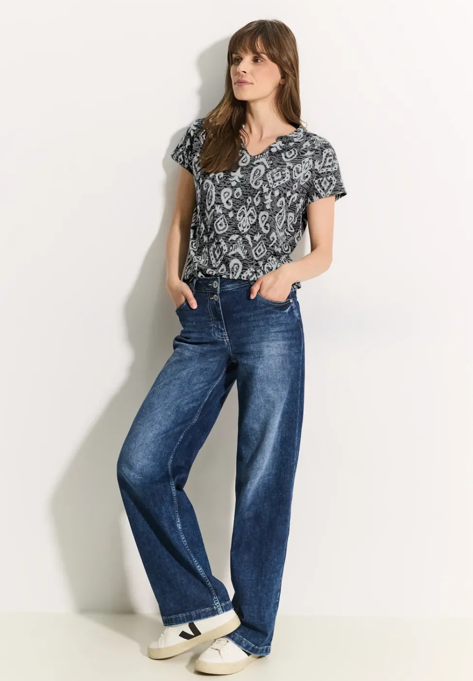 Burn Out Print T-Shirt