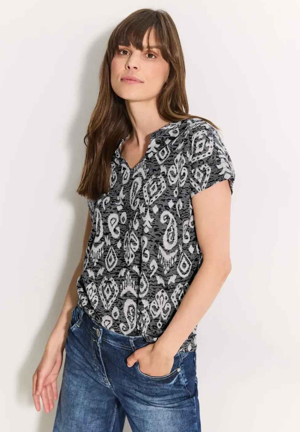 Burn Out Print T-Shirt