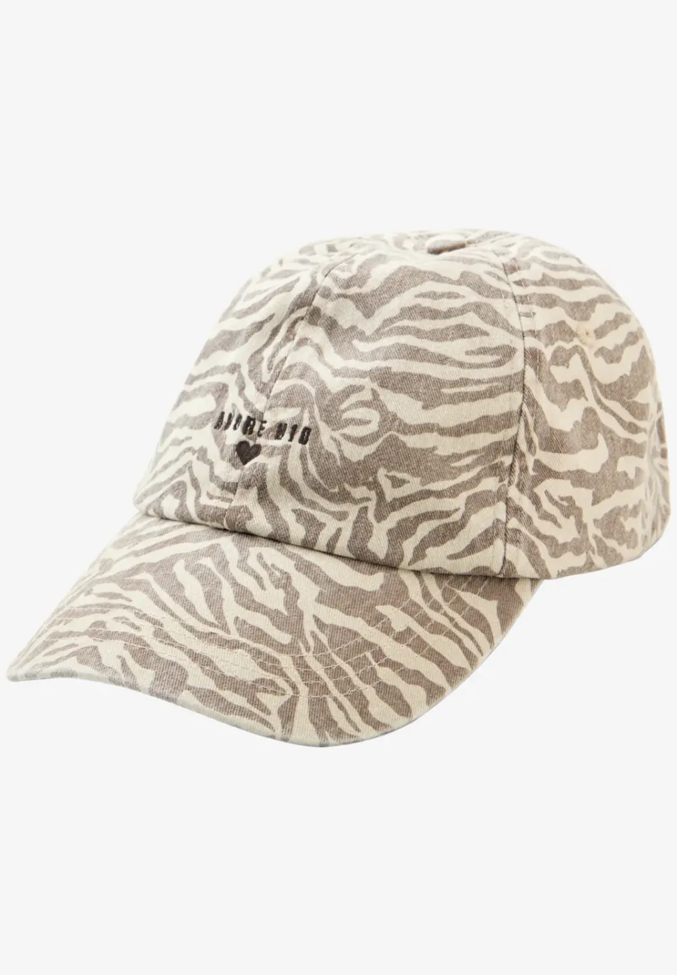 Cap aus Baumwolle mit Zebra-Print