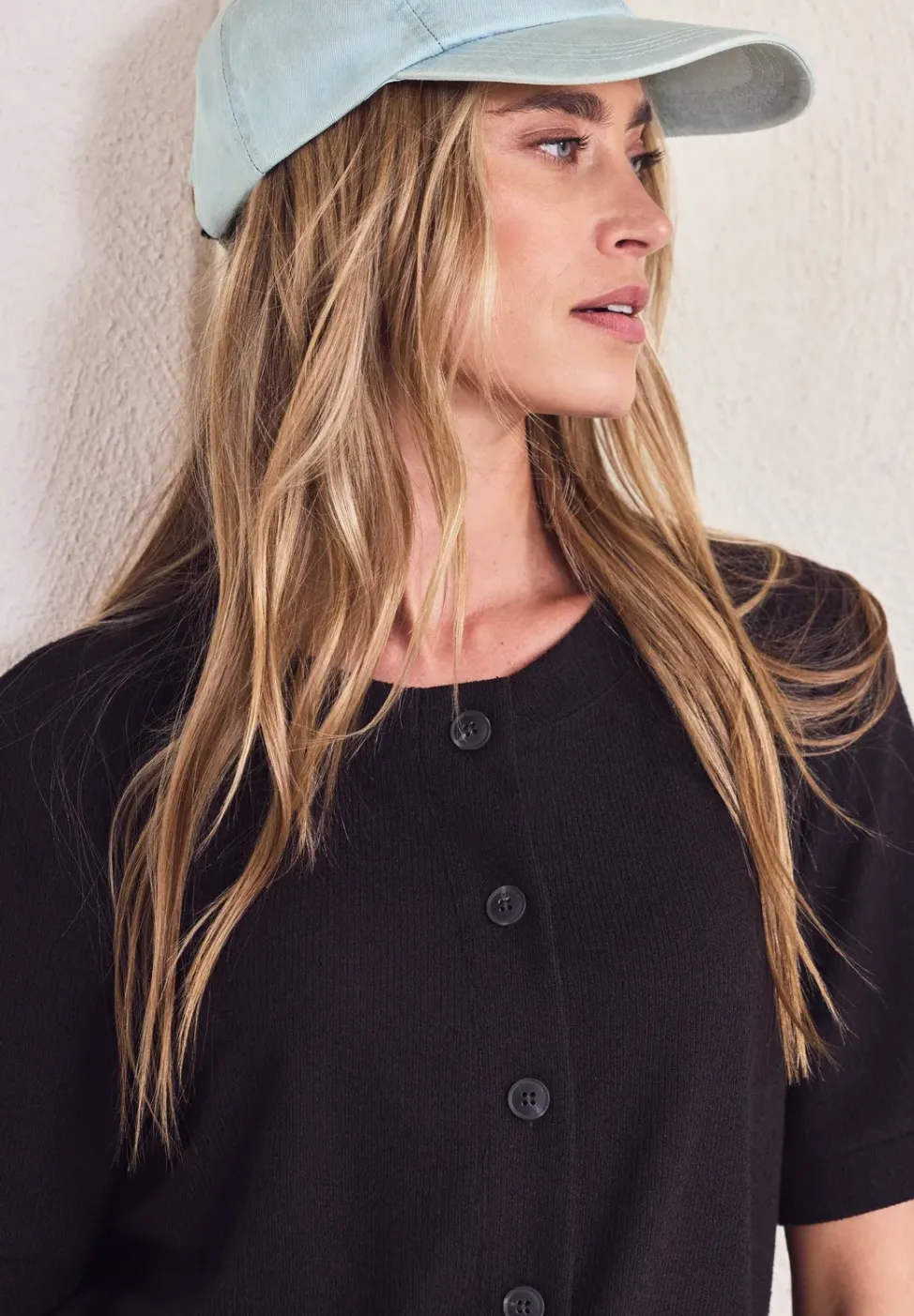Cap aus Lyocell im Washed-Look