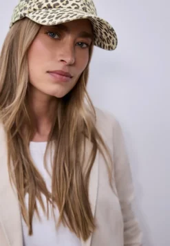 Cap mit Leo-Muster im Washed-Look
