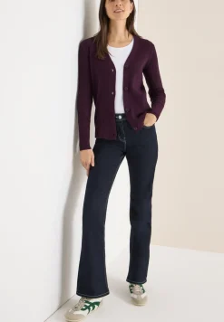 Cardigan in Rippstruktur